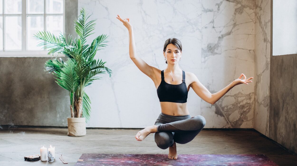 Woman Practicing Yoga