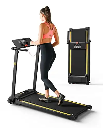 UREVO 2.25HP Foldable Treadmill with 12 HIIT Modes